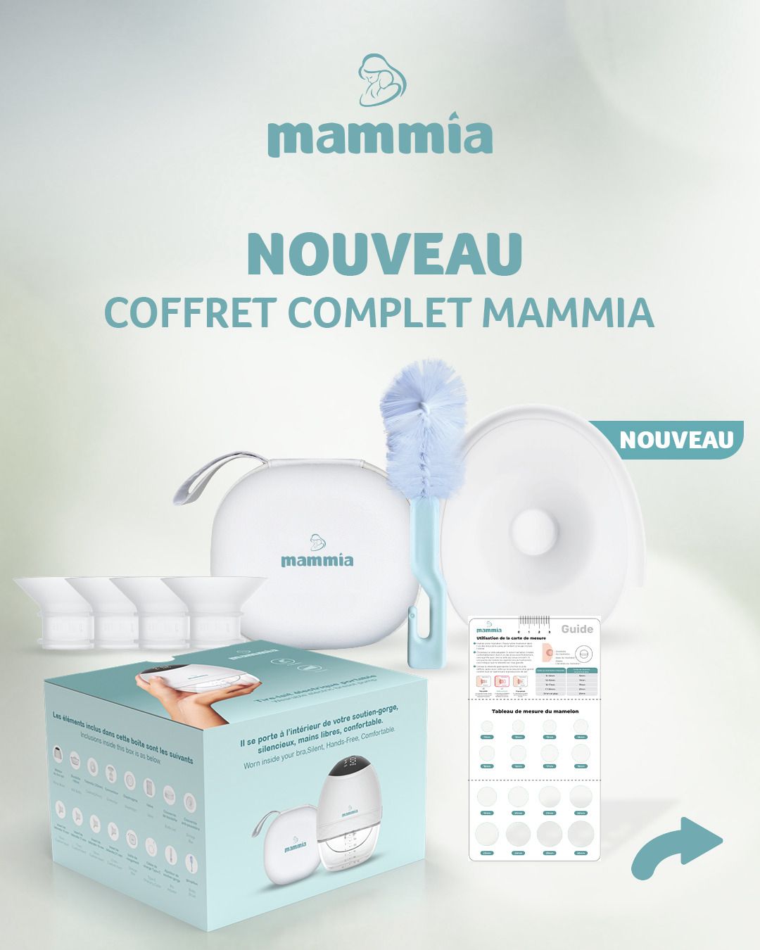 Tire lait main libre Mammia