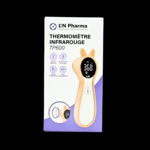 L2N Thermomètre Frontal Infrarouge écran LCD avec étui Jaune