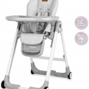 MoMi Chaise Haute Bébé Gris