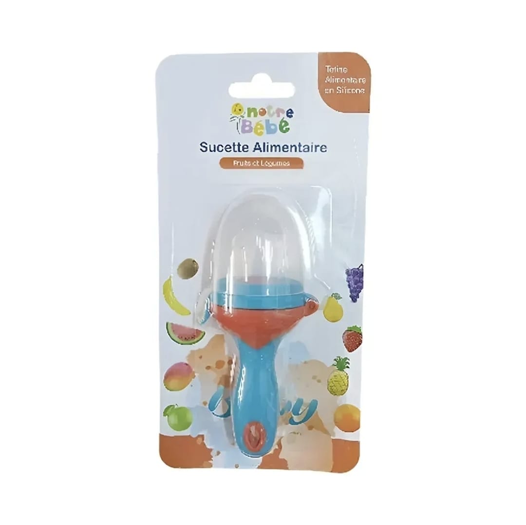 Notre Bebe Sucette Alimentaire Fruits Légumes +4m premier âge - Bleu