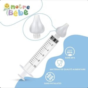Notre Bébé Pack de 2 Seringues Nasales