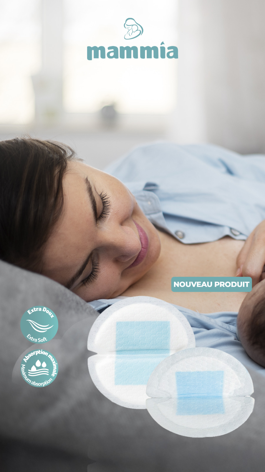 Coussinets d'allaitement jetables Mammia – Image 3