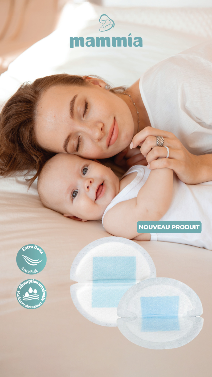 Coussinets d'allaitement jetables Mammia – Image 4